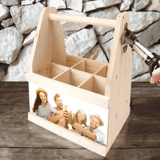 Beer Caddy – Flaschenträger mit persönlichem Druck & Flaschenöffner - Engravy