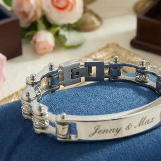 Biker-Armband mit Gravur – Stilvolles Design - Armbänder mit Gravur | Engravy