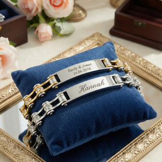 Biker-Armband mit Gravur – Stilvolles Design - Armbänder mit Gravur | Engravy